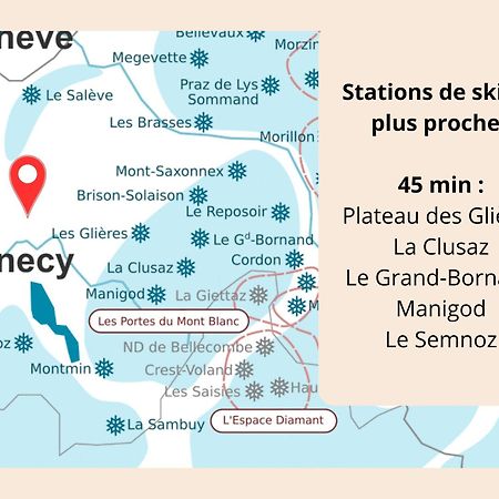 L'Ecrin Connecte-Axe Annecy-Geneve-Wifi-Confort Cruseilles Exterior photo