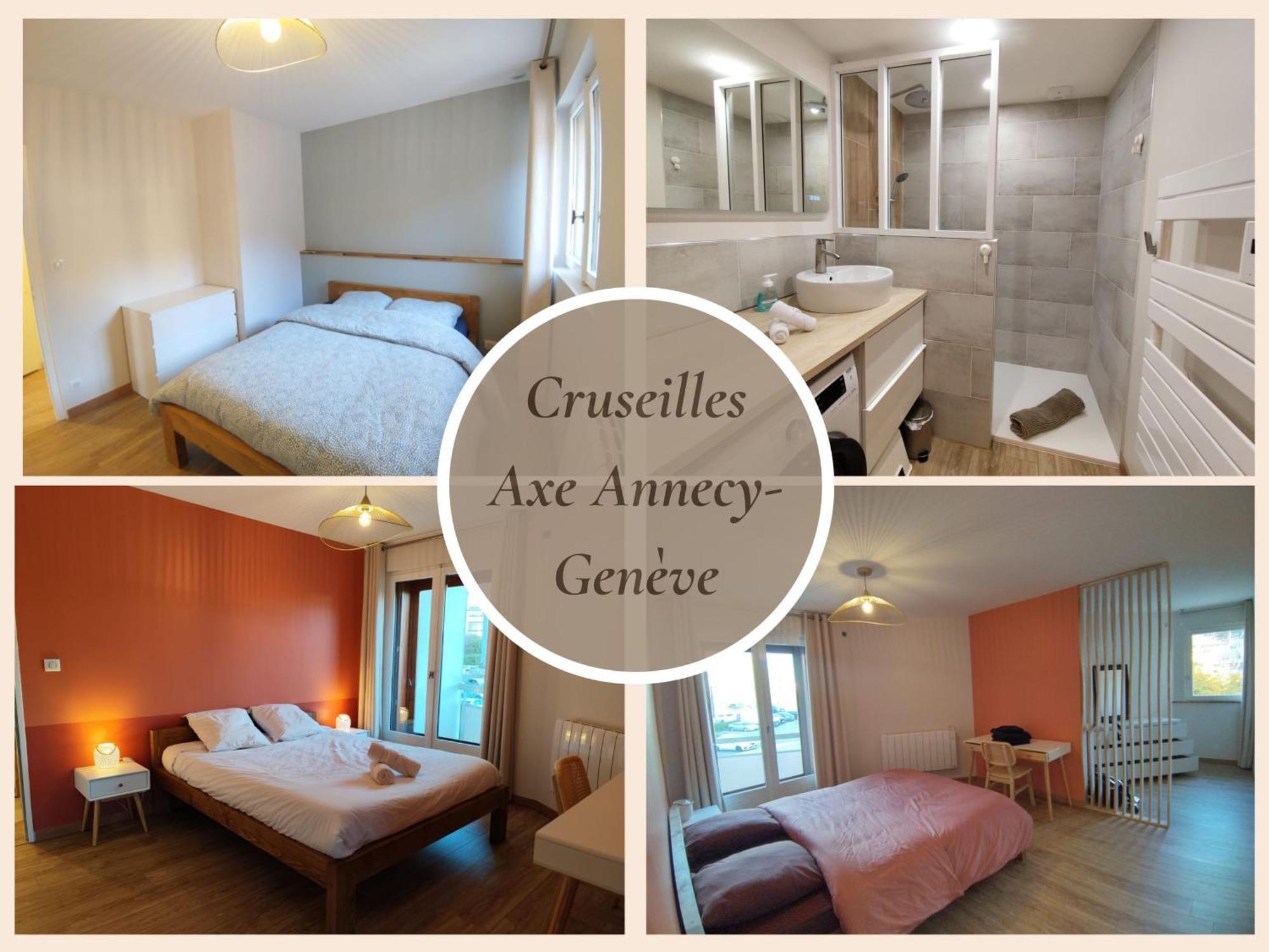 L'Ecrin Connecte-Axe Annecy-Geneve-Wifi-Confort Cruseilles Exterior photo